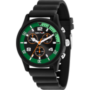 Sector H2O R3271718002 - cassa acciaio nera - cinturino plastica nera - quadrante nero/verde